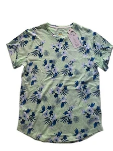 Cactus Man Ricky Singh T-Shirt Mens Small Mint Floral Tee  Short Sleeve NWT - Picture 1 of 7