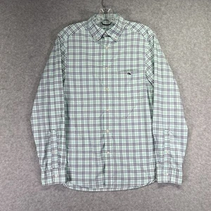 Vineyard Vines Shirt Mens XS Green Blue Plaid On-The-Go Performance Button Down - Picture 1 of 6