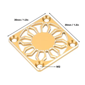 (Gold) RC Cooling Fan Cover Universal Aluminum Alloy Fan Protective Cover CU - Bild 1 von 22