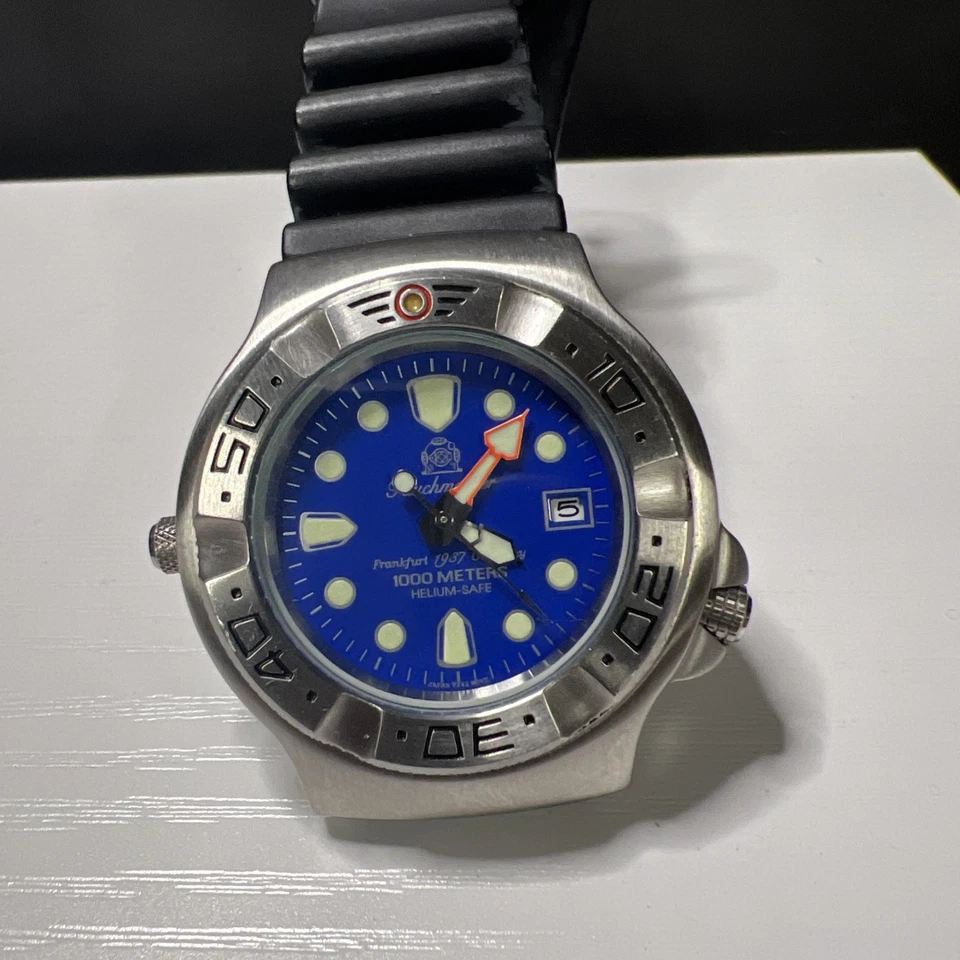 Reloj Hombre Tauchmeister 1937 T0037 Edición Limitada Raro Azul 1000M Buzo Foto 1 de 4