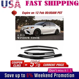 Para Toyota Camry JDM Mugen 2018-2023 Ventana Visera Ventilación Sol Lluvia Protectores Deflector - Imagen 1 de 11