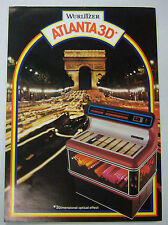 Vintage 1970s Jukebox Advertising Brochure for Atlanta 3D By Wurlitzer 052412R