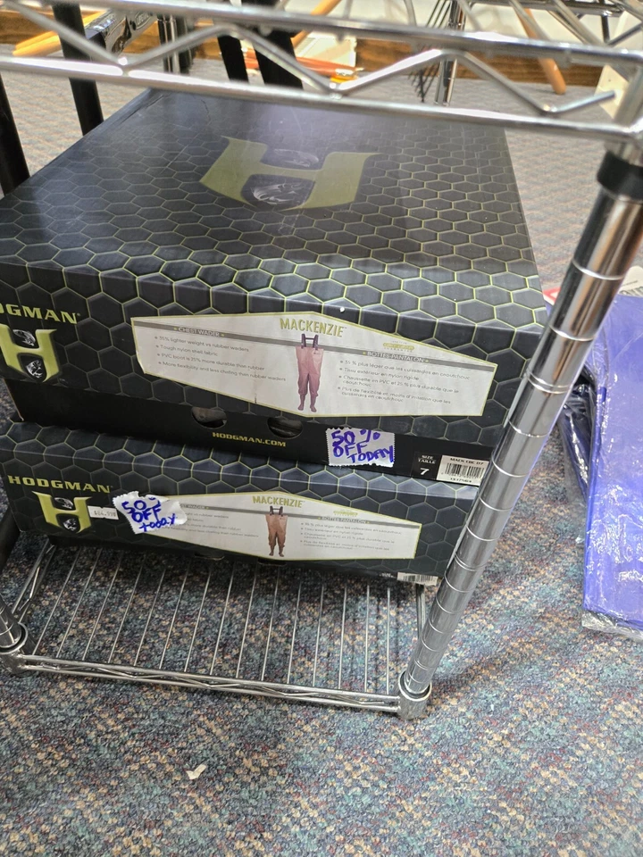 Hodgman Mackenzie Cleat Sole Chest Boot Foot Fishing/Hunting Waders Size - 7 - Image 1 of 1