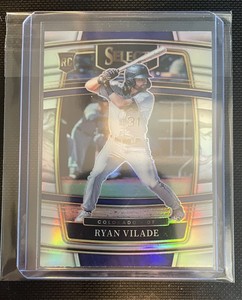 RYAN VILADE 2022 Panini Select Baseball ROOKIE RC Silver Prizm SP #9 - ROCKIES