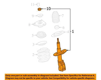 Used Front Suspension Strut fits: 2008 Buick Lucerne Front front and rear firm r Foto 1 de 3