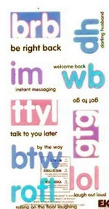 INTERNET JARGON Words - Sticko Phrase Cafe Scrapbooking Sticker SALE - Picture 1 of 1