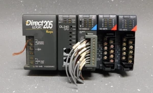 AutomationDirect Koyo DirectLOGIC 205 PLC D2-04B w/ DL240 D208TR D2-16ND3-2 - Picture 1 of 5