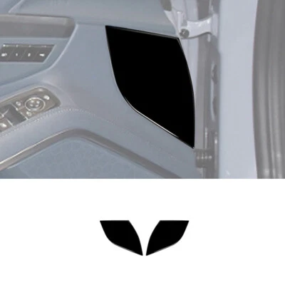 Cubierta de panel de puerta negra brillante para piano 2 piezas para Porsche 718 Boxster Cayman  Foto 1 de 4