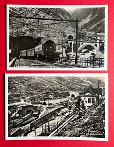 2 x Foto AK GÖSCHENEN Schweiz um 1935 Eisenbahn Gotthardbahn  ( 149130 - Bild 1 von 2