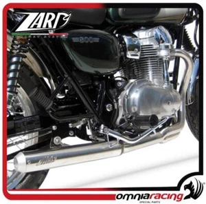 Zard Cross Inox Racing per Kawasaki W800 - Impianto di Scarico Completo - Imagen 1 de 5