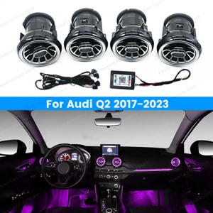 256 Colour LED Vent For Audi Q2 2017-2023 Car Interior Lamp Air Ambient Light - Picture 1 of 19