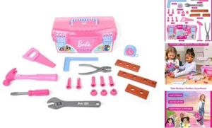 Barbie Tool Box Playset – 18 Piece Deluxe Tool Set, Pretend Play Construction - Picture 1 of 7