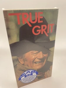 True Grit 1989 Edition VHS Factory Sealed John Wayne Paramount Watermarks Seals - Picture 1 of 6