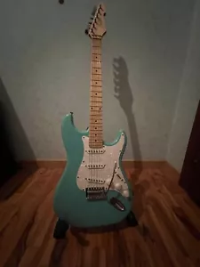 Chitarra Eletterica - Fender Stratocaster Verde Acqua - Seymour Duncan- 22 Tasti - Foto 1 di 11
