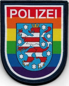 Thüringen inoffizielles LGBTQ+ Polizei Patch Abzeichen Regenbogenfarben Police - Bild 1 von 1