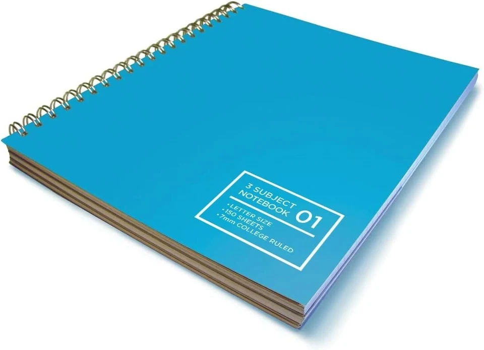 Livescribe - ANA-00024 - 8.5 x 11 3-Subject Notebook #1 - Blue - Image 1 of 1
