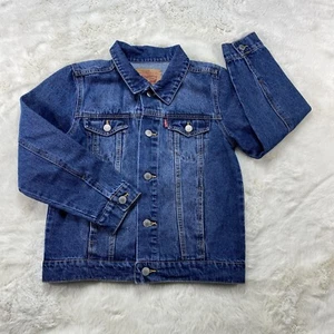 Levi Strauss Youth Trucker Denim Jean Jacket Size S (8-10 Yrs) Medium Wash - Picture 1 of 12