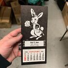Lloyd E Jones 1981 Calendar w/ Rabbit & Playing Cards MAGIC MAGICIAN PCAM