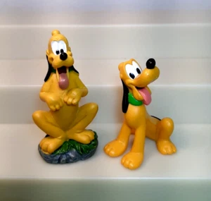 Disney Pluto 3"" PVC & 3,5"" Harz GRABEN lose Figuren Kuchenaufleger - Bild 1 von 7
