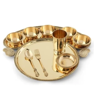Maharaja Thali Dinner Set Pack of 10 pieces - Picture 1 of 12