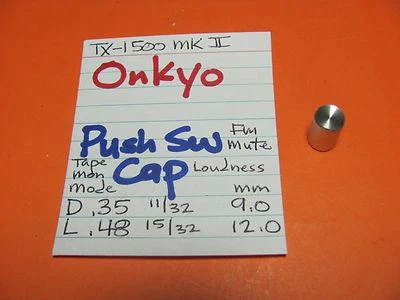 📈ONKYO 28320239 TAPA INTERRUPTOR PULSADOR MODO CINTA FUERTE KNOBTX-1500 MK II receptor  Foto 1 de 3