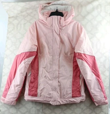 Columbia Winter Jacket Girls 18/20 Pink Full Zip Hooded - Image 1 of 4