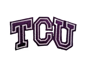 TCU Horned Frogs Team Logo Embroidered 3in Iron / Sew-On Patch - Picture 1 of 3