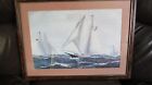 Framed Art Print International Yacht Race 1871 Sapho Livonia sail
