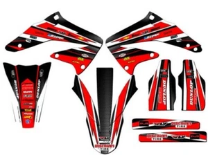 2002-2004 CRF 450R VIGOR Red Senge Graphics Kit Compatible with Honda - Picture 1 of 4