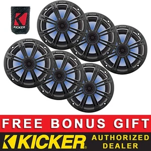 ALTAVOCES LED COAXIALES KICKER OEM REPUESTO 8" BARCO/MARINO 4OHM CARBÓN 3 PARES - Imagen 1 de 5
