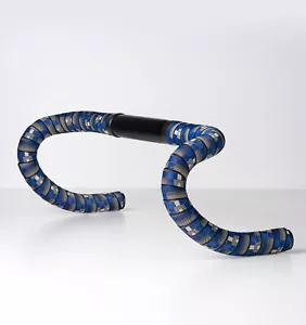BTP Bicycle Handlebar Tape Woven TARTAN BLUE Road Touring MTB Bikes - Picture 1 of 9