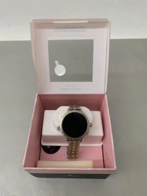 Kate Spade Grey/Gold 41mm 1.19" 4GB 390x390 Scallop Smartwatch for Apple/Android - Image 1 of 4