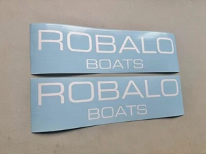 JUEGO DE 2 calcomanías de vinilo pegatinas Robalo Boats - Imagen 1 de 4