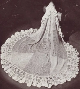 VINTAGE CIRCULAR SHAWL / 3ply - COPY Baby crochet pattern - Picture 1 of 1