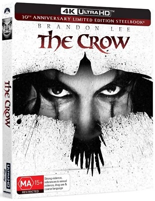 THE CROW  4K ULTRA HD LIMITED EDITION STEELBOOK  REGION FREE - Image 1 of 4