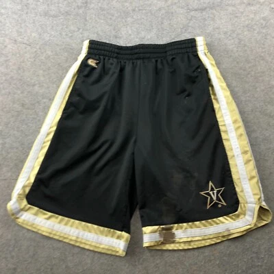Vanderbilt Commodores Shorts Men Large Black Gold Satin Logo 11" Inseam * Foto 1 de 4