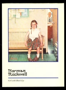 Norman Rockwell Girl With Black Eye Post Card - Picture 1 of 2