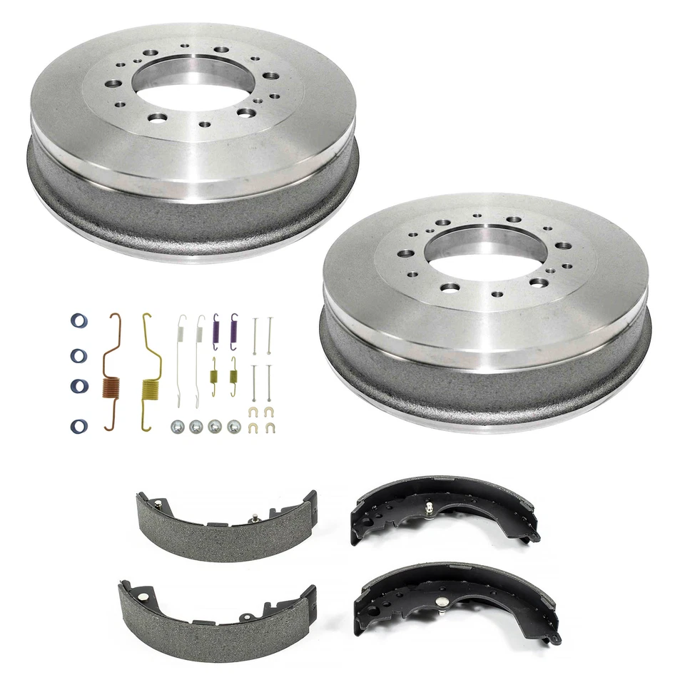 后刹车鼓鞋和制动硬件套件适用于05-19丰田塔科马4WD 6 LUGS — 第 1/4 张图片