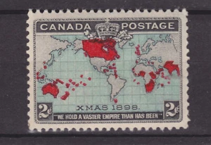 CANADÁ #86b PRIMERA ESTAMPILLA DE NAVIDAD f-vf con bisagras - Imagen 1 de 3