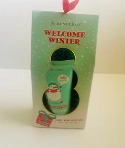 Maison de Base Cozy Foot Geschenkset Körper Orange Zimt 2,02 flüssige Unzen Weihnachten - Bild 1 von 4