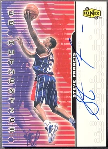 Steve Francis 1999-00 Upper Deck Ionix RC UD Authentics Rookie SP On Card Auto - Picture 1 of 2
