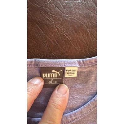 Puma Girls Top Purple Size 12-14 Sleeveless  - Image 1 of 4