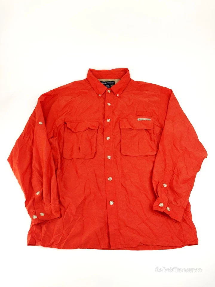 Exofficio Mens L Fishing Hunting Performance Vented Shirt LONG ROLL UP SLEEVE - Image 1 of 4