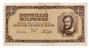 Hungary 1 million milpengo 1946 / fine / P-128 - Picture 1 of 2