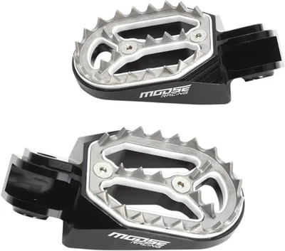 Moose Black Al Qualifier Footpeg Pair For KTM 125 EXC 98-16 - Image 1 of 3