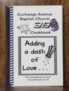 Exchange Avenue Baptist Church Cookbook Vintage Spiral Bound Recipes USA - Picture 1 of 10