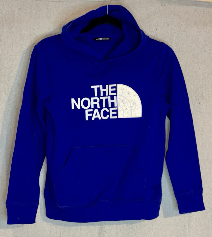 Moletom com capuz The North Face azul tamanho LG 12 adolescentes meninos - Imagem 1 de 4