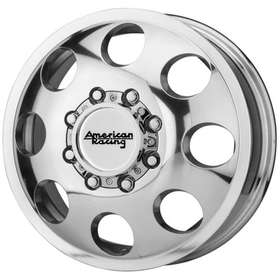 American Racing AR204 Baja Dually Front 16x6 8x6.5" Polished Wheel Rim 16" Inch Foto 1 de 4