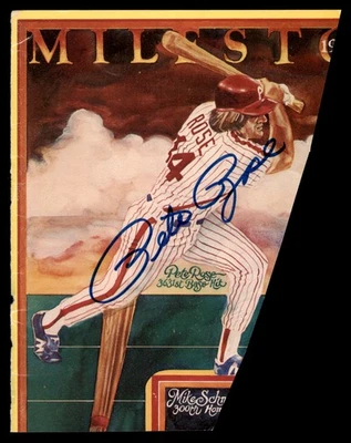 Pete Rose Signed 5x6.5 Magazine Page Cincinnati Reds (Cut - Image 1 of 2