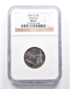 MS67 2005-D Washington State Quarter Oregon NGC *6301 - Picture 1 of 3